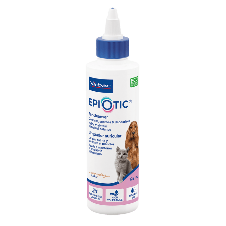 Epiotic® SIS de Virbac – Limpiador Auricular Avanzado para Perros y Gatos – 125 ml