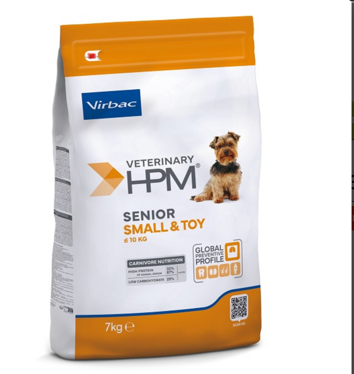 Virbac HPM Senior Dog Small & Toy – Pienso Premium para Perros Senior de Razas Pequeñas y Mini – 1,5 kg / 3 kg / 7 kg
