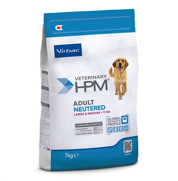 Virbac HPM Canine Adult Neutered Large & Medium 3 kg – Pienso para Perros Esterilizados