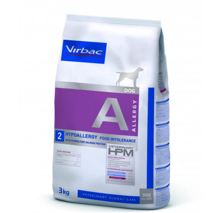 Virbac HPM A2 Dog – Pienso Hipoalergénico para Perros con Alergias Alimentarias o Intolerancias – 3 kg / 12 kg
