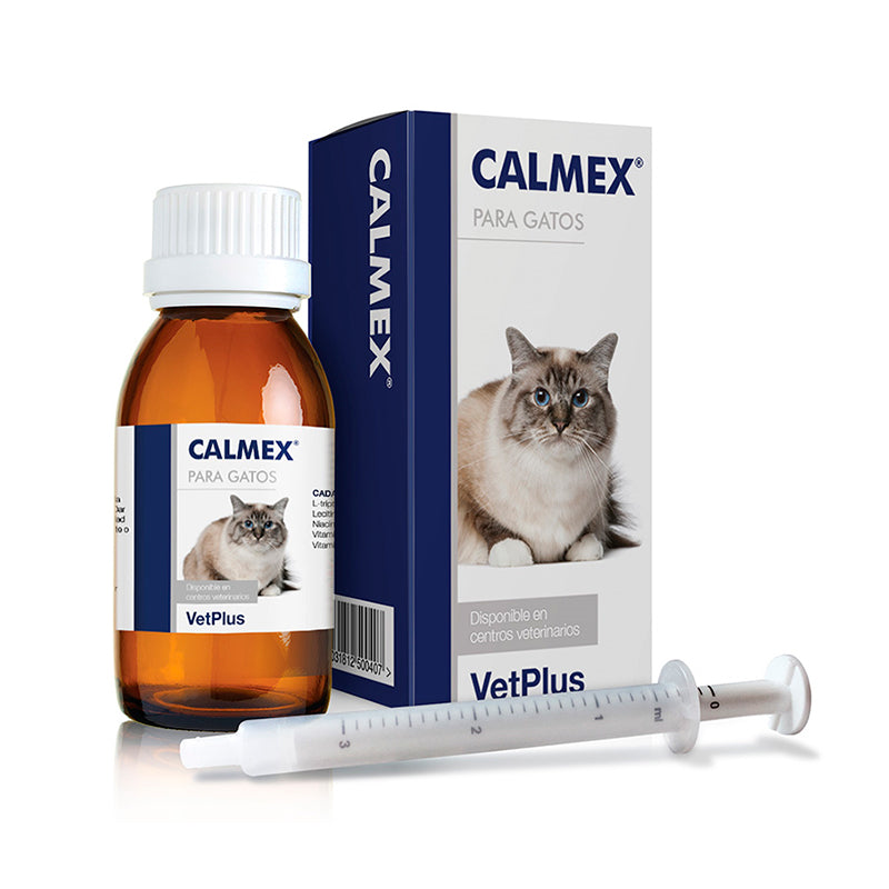 Calmex Gato VetPlus – Suplemento Calmante para Estrés y Ansiedad en Gatos (60 ml)
