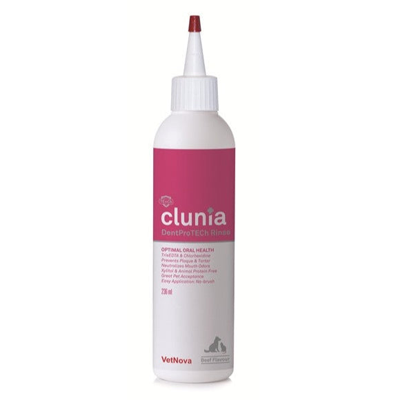 Clunia DentaProtech Rinse – Enjuague Bucal de Uso Diario para Perros y Gatos