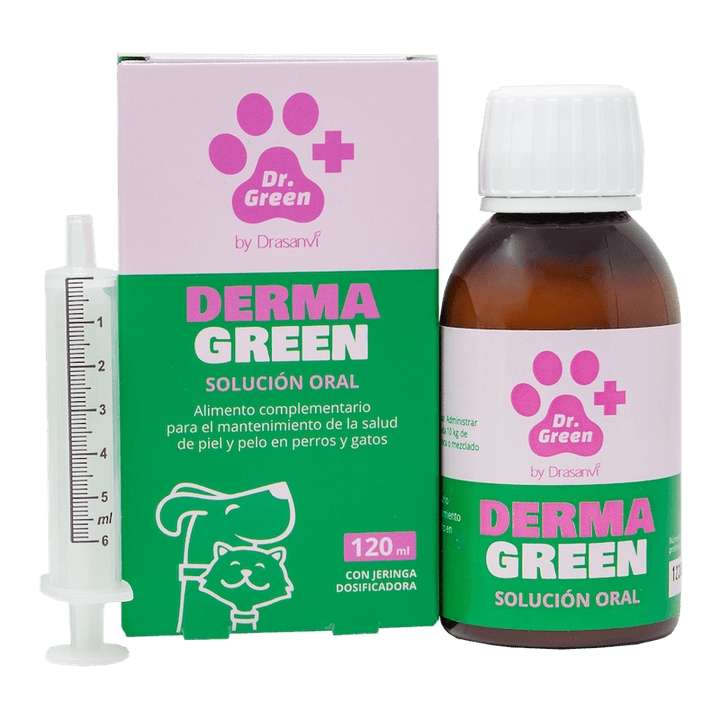 🐾 DermaGreen Solución Oral – Cuidado integral de piel y pelaje para perros y gatos
