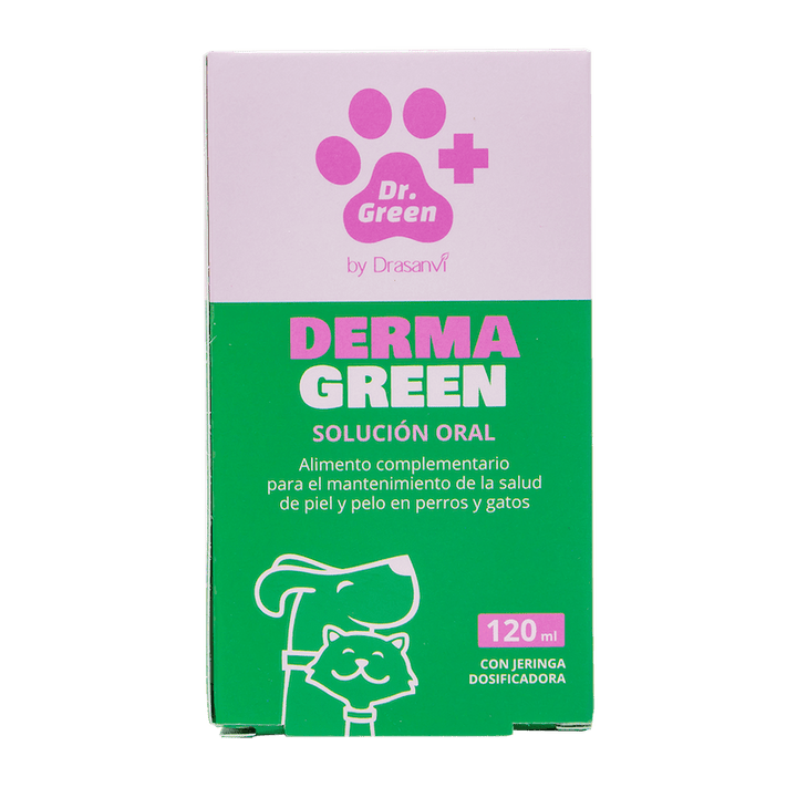 🐾 DermaGreen Solución Oral – Cuidado integral de piel y pelaje para perros y gatos