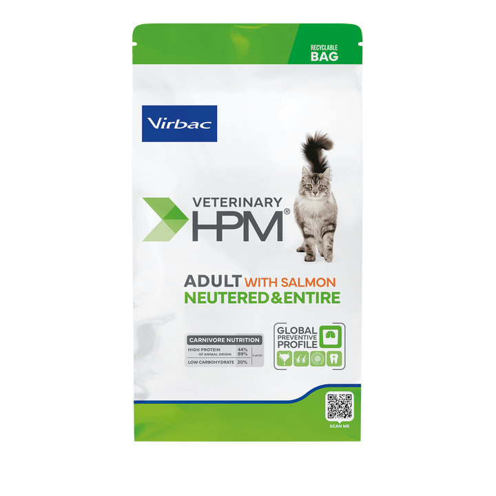 Virbac Veterinary HPM Adult Salmon Neutered & Entire Cat
