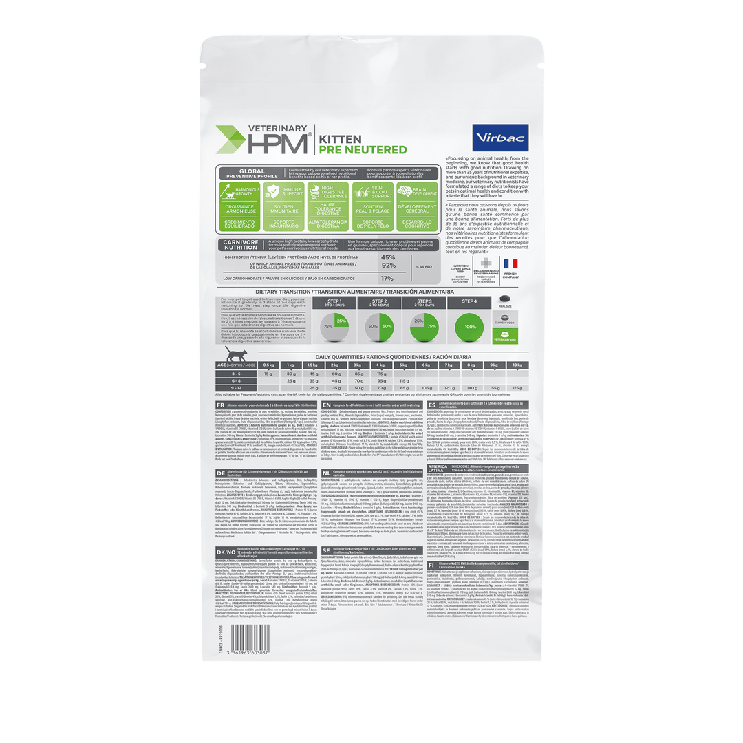 Virbac Veterinary HPM Adult Salmon Neutered & Entire Cat