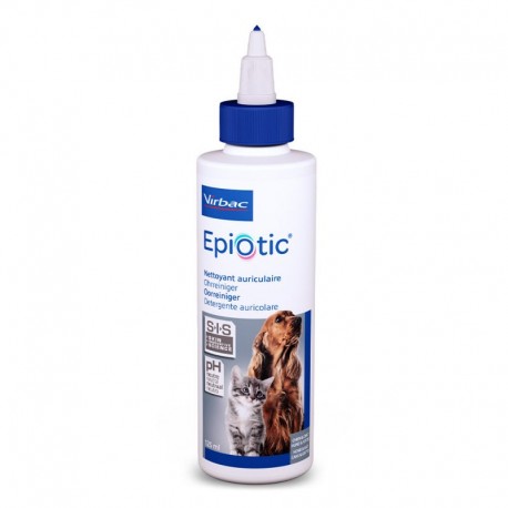 Epiotic® SIS de Virbac – Limpiador Auricular Avanzado para Perros y Gatos – 125 ml