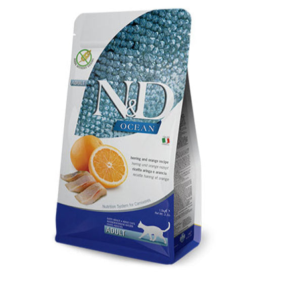 N&D OCEAN CAT ARENQUE,NARANJA