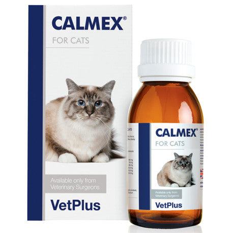 Calmex Gato VetPlus – Suplemento Calmante para Estrés y Ansiedad en Gatos (60 ml)