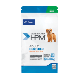 Virbac HPM Senior Dog Neutered Small & Toy – Pienso Premium para Perros Senior Esterilizados de Razas Pequeñas y Mini – 1,5 kg / 3 kg / 7 kg