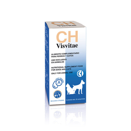 VisVitae 20 Comprimidos – Suplemento para la Salud Ocular en Perros y Gatos | Chemical Ibérica