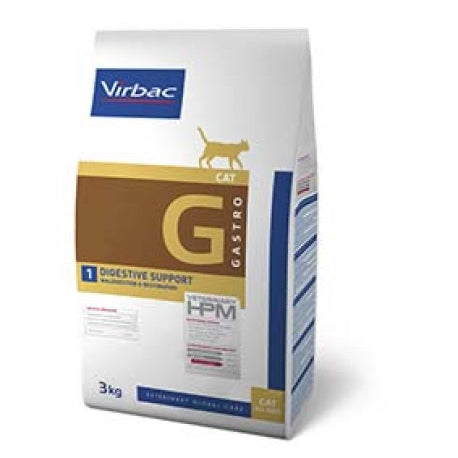 Virbac HPM G1 Cat – Pienso Veterinario para Gatos con Sensibilidad Digestiva – 1,5 kg / 3 kg