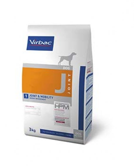 Virbac HPM J1 Dog – Pienso Articular para Perros – Soporte de Movilidad y Articulaciones – 3 kg / 12 kg