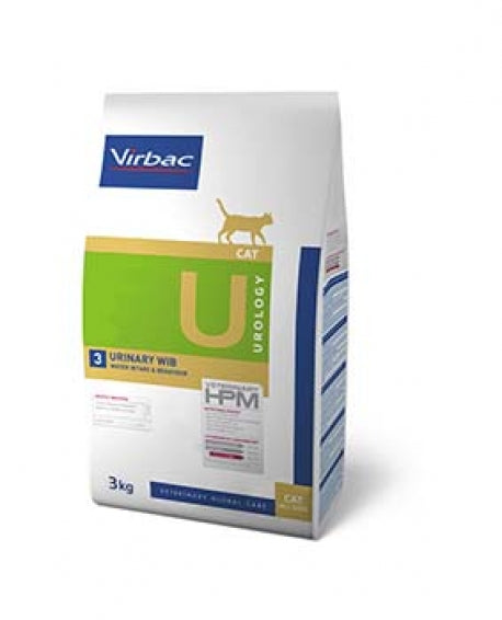 Virbac HPM U3 Cat – Pienso Urinario para Gatos – Disolución y Prevención de Cálculos de Estruvita y Oxalato – 1,5 kg / 3 kg